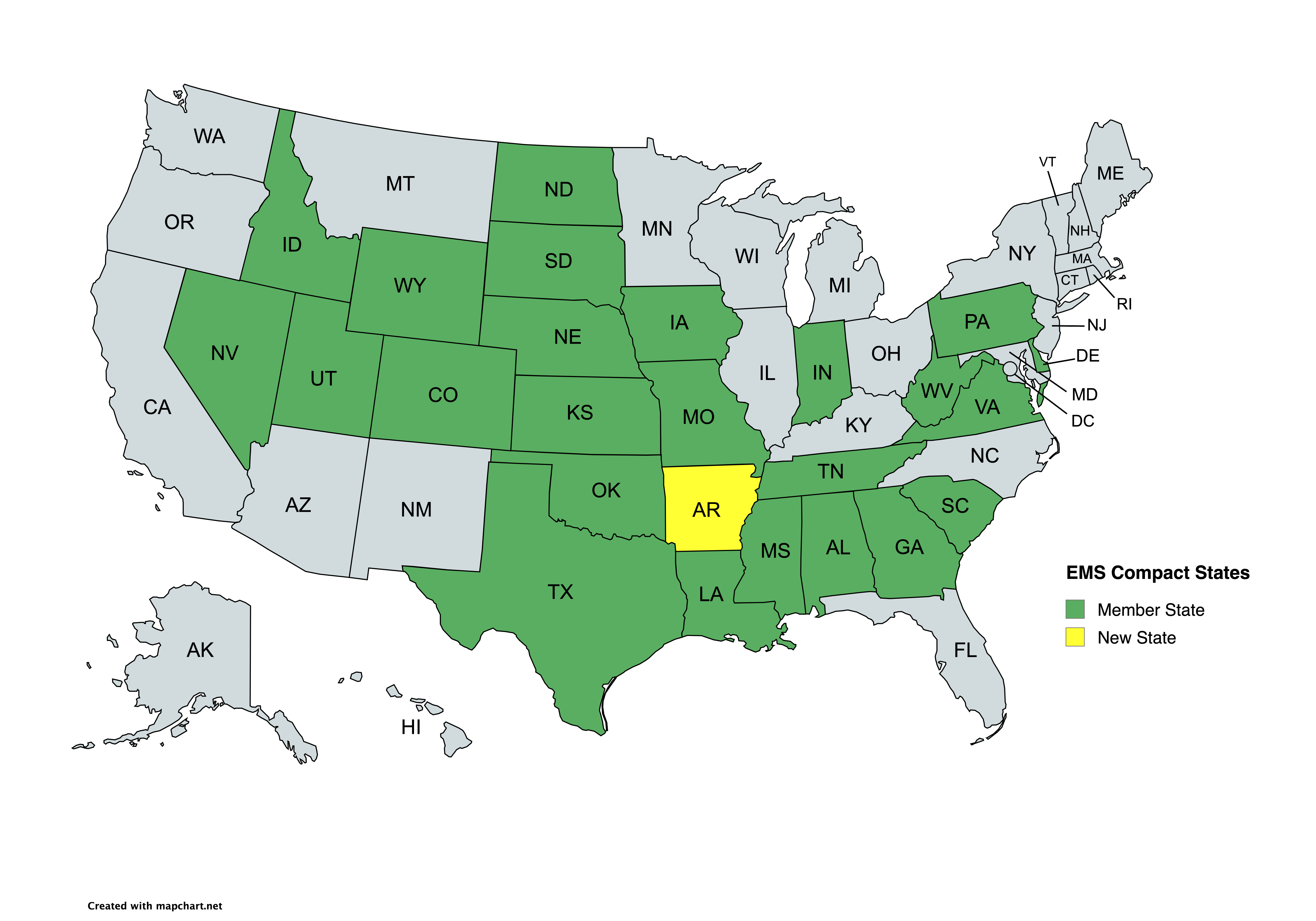 Arkansas Becomes the 25th State to Join the EMS Compact